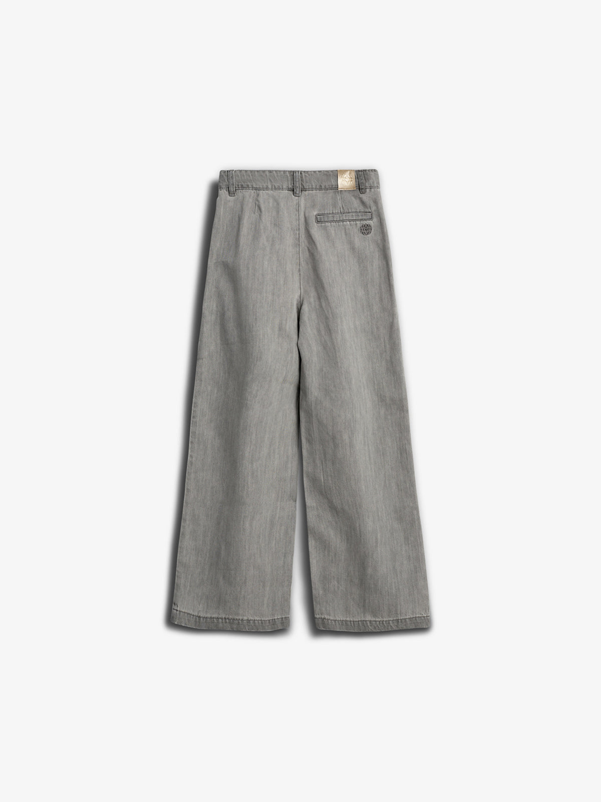 Bløde denimbukser med brede ben - Tween - Grey denim | 100104 Lea