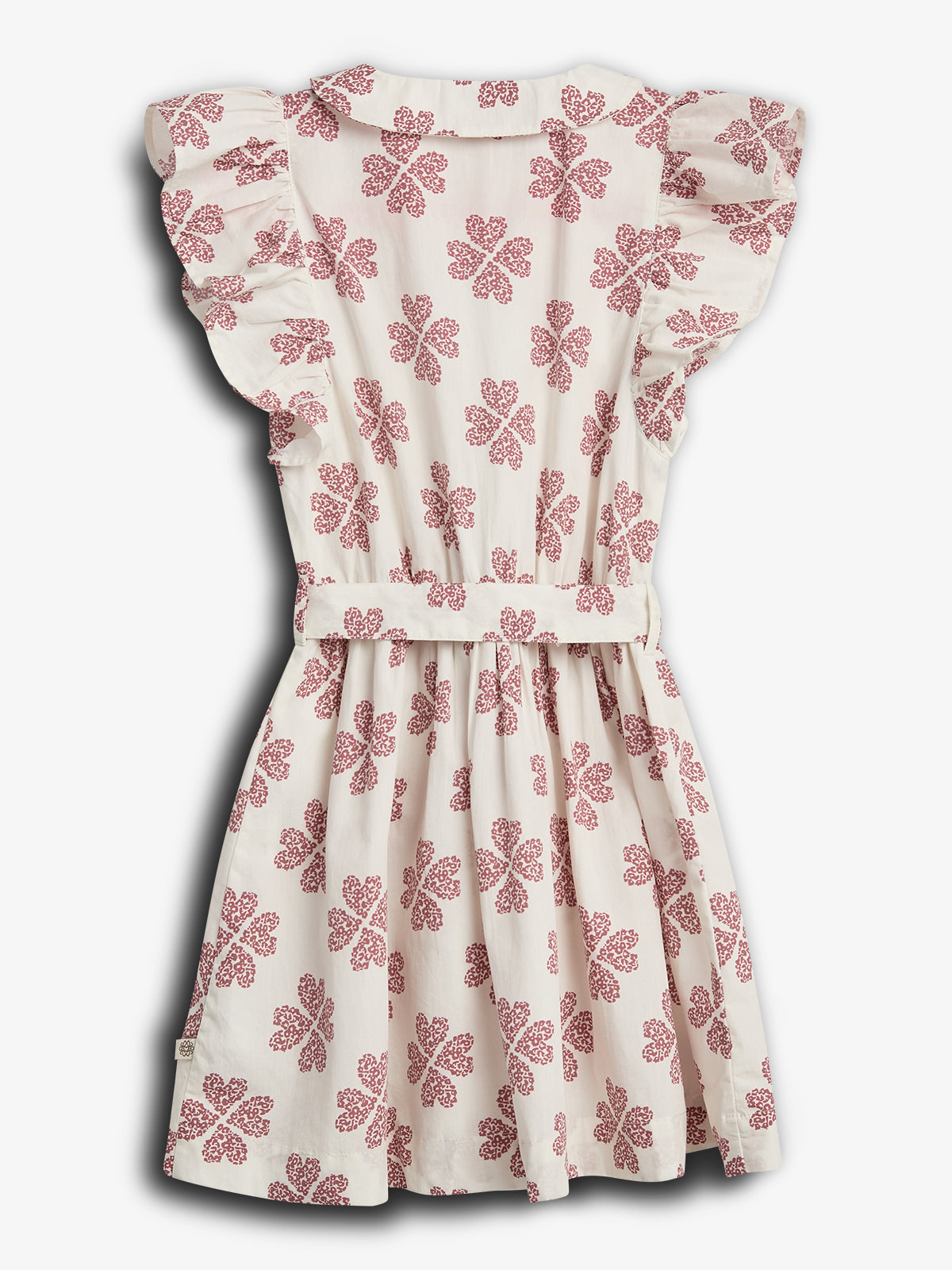 Skjortekjole med hjerteprint - Off White / Blush | 100236 Cloe