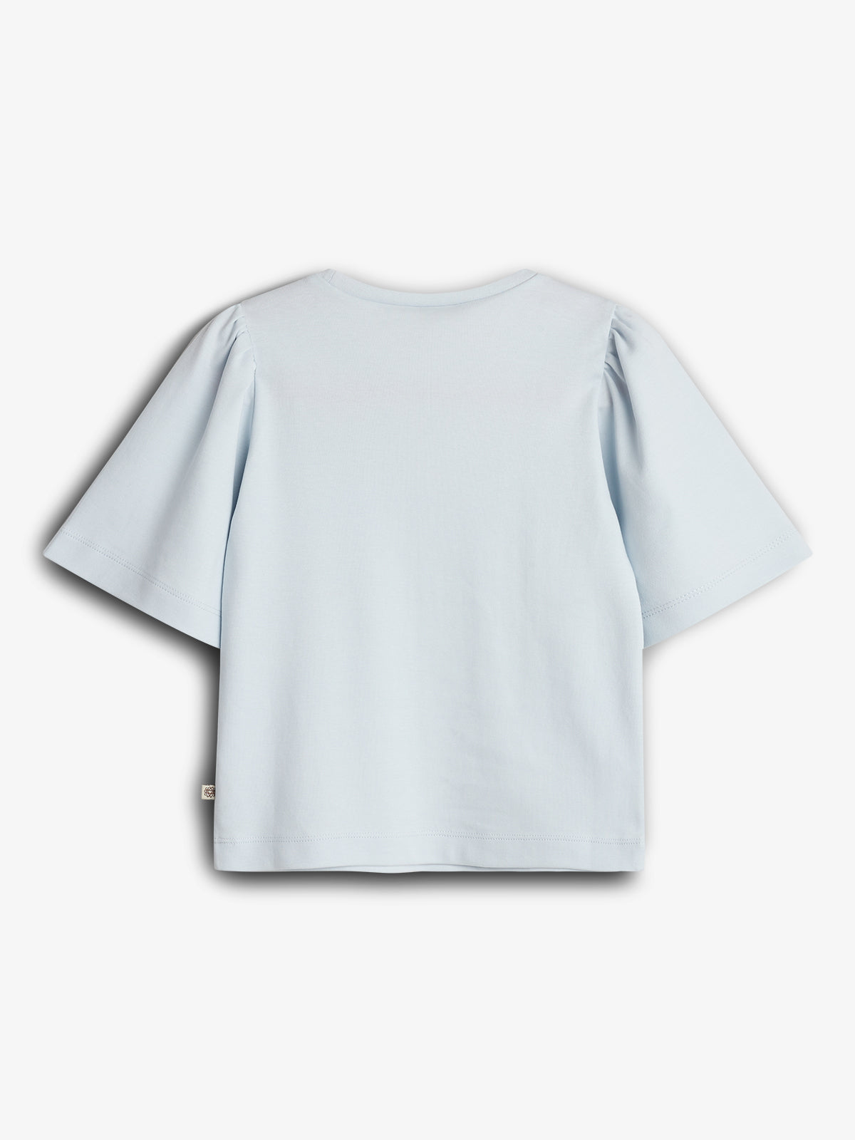 T-Shirt med Puffærme og Print - Tween - Lidt blå | 100464 Rosa