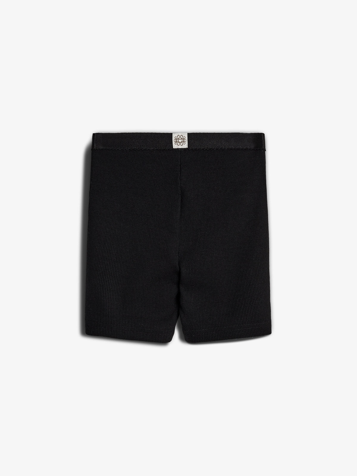 Basic Modal Rib Korte Tights - Sort | 100332 Fiona