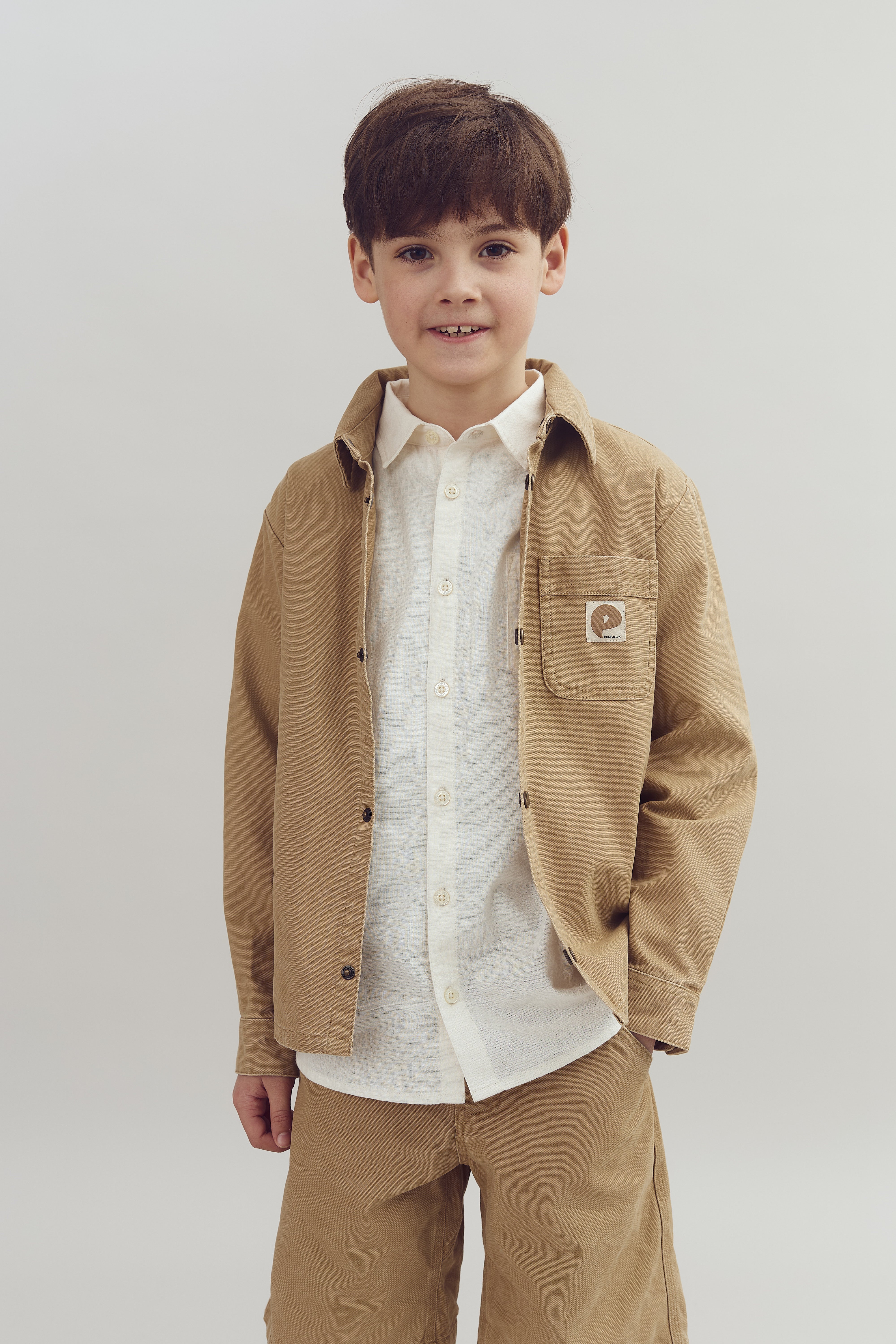 Canvas Overshirt - Tween - Beige | 100343 Dereck