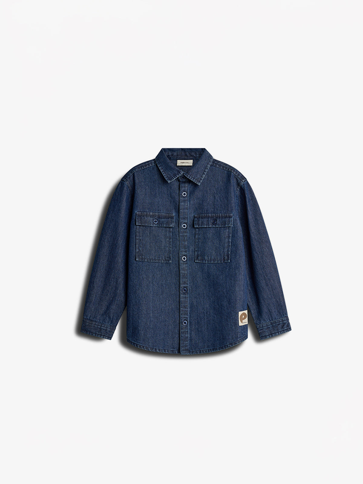 Denimskjorte- Kids - Mørkeblå Denim | 100176 Delhi