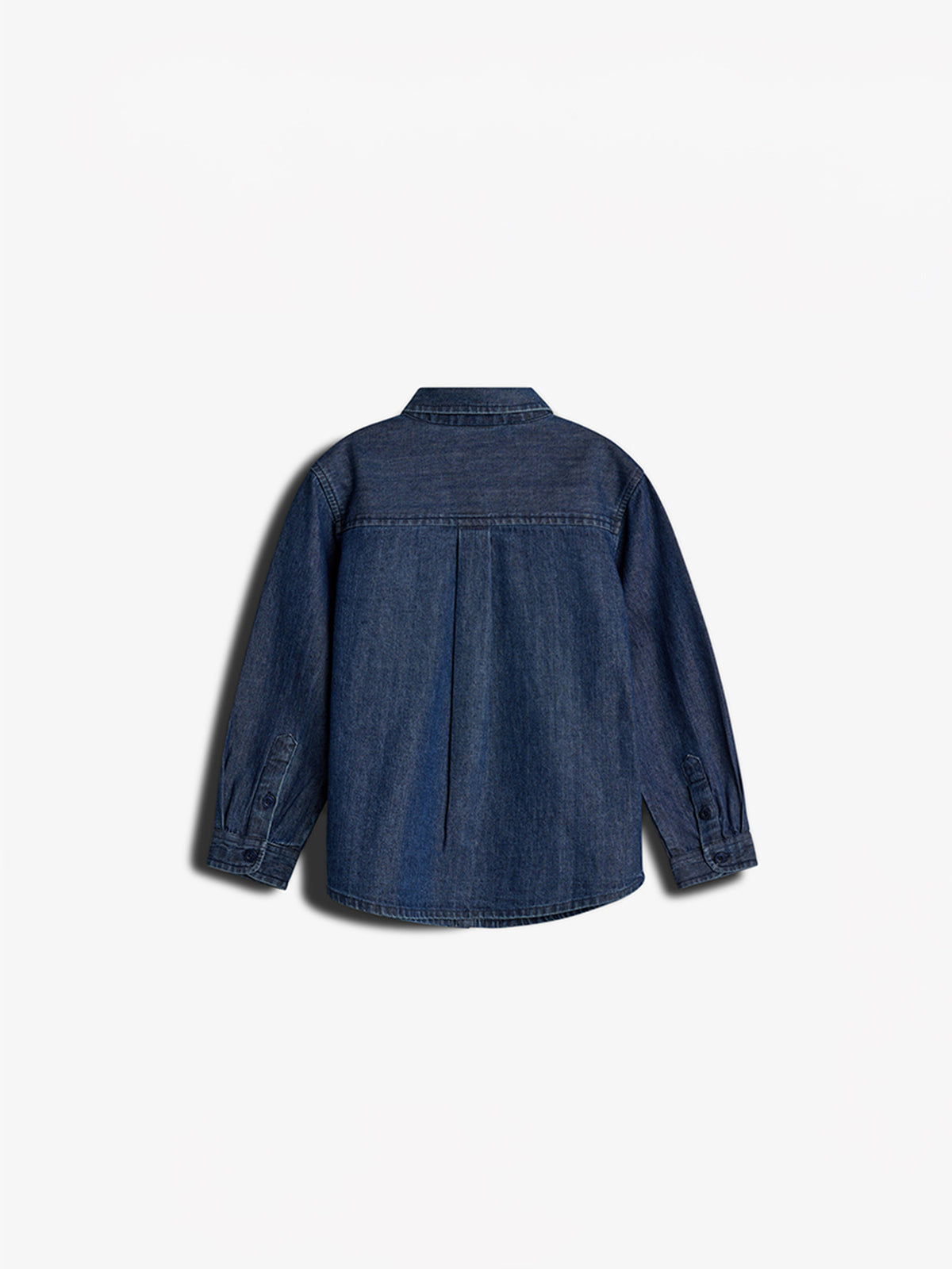 Denimskjorte- Kids - Mørkeblå Denim | 100176 Delhi