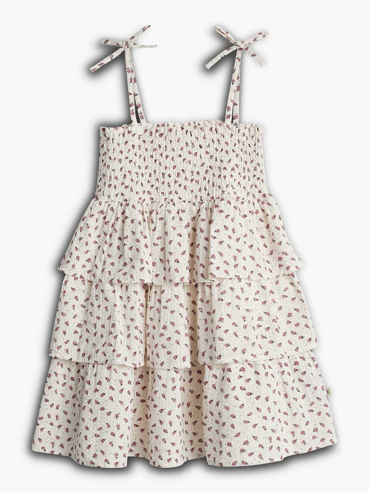 Blomstret Kjole m. Flæser - Tween - Blush Blomst | 100430 Annie