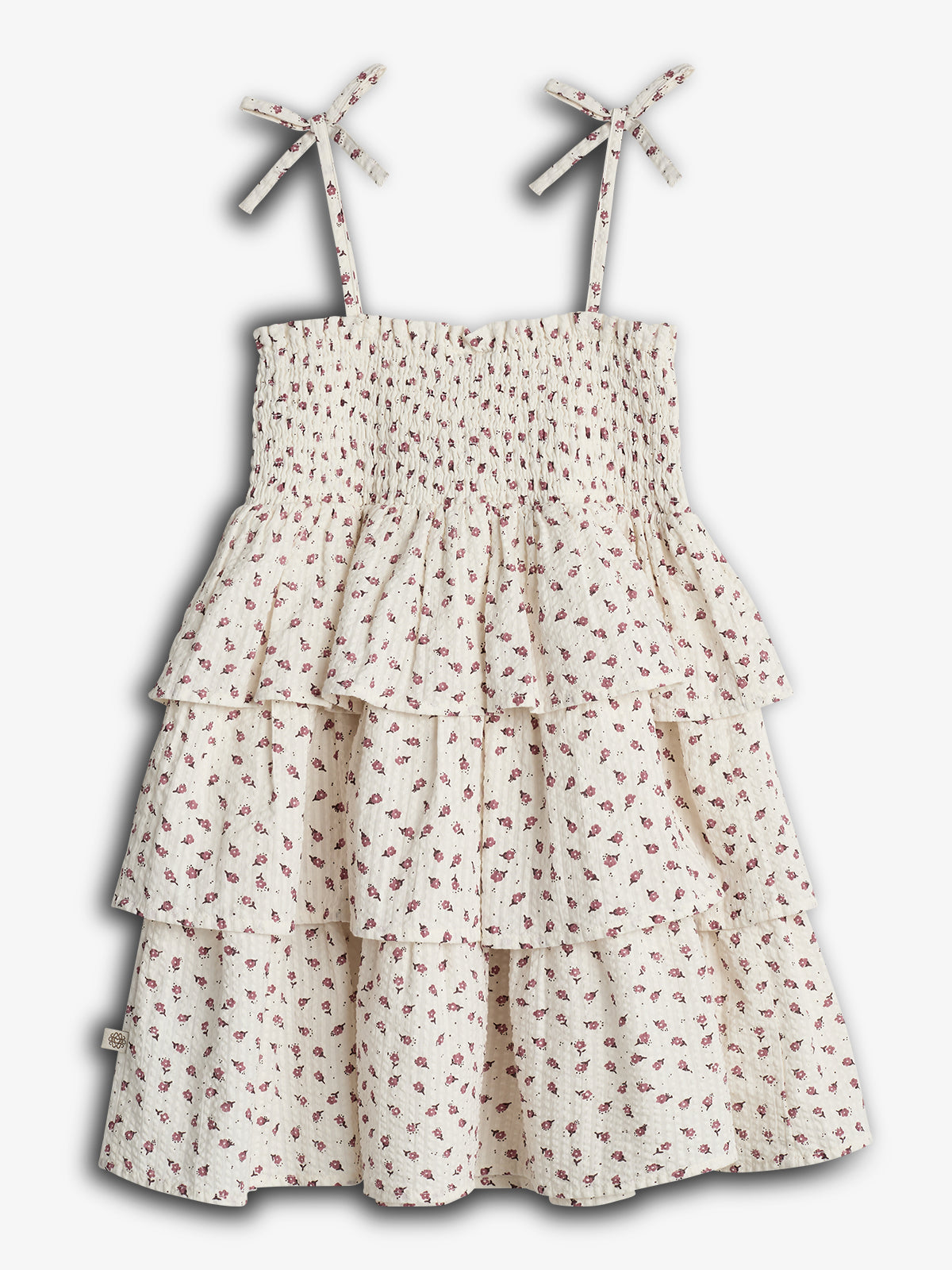 Blomstret Kjole m. Flæser - Tween - Blush Blomst | 100430 Annie