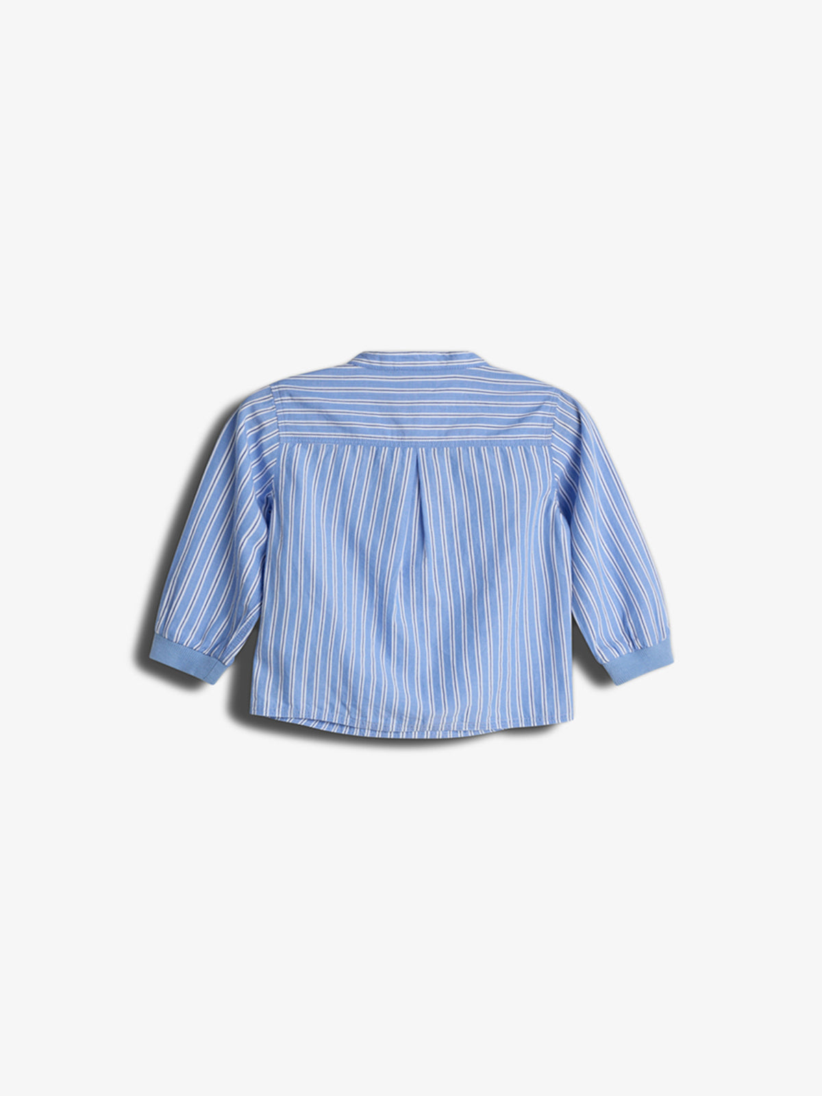 Stribet Skjorte m. Mandarin Krave - Kids - Blå Stribe | 100488 Kai