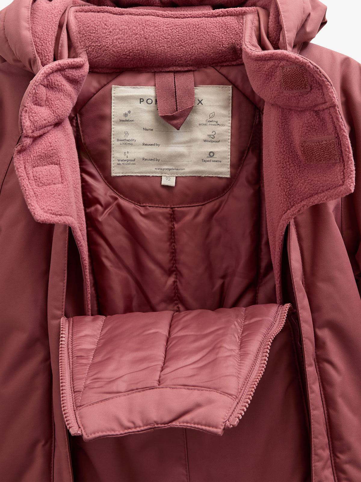 Flyverdragt med dobbelt lynlås - Kids - Vintage Red | 100518 Calgary