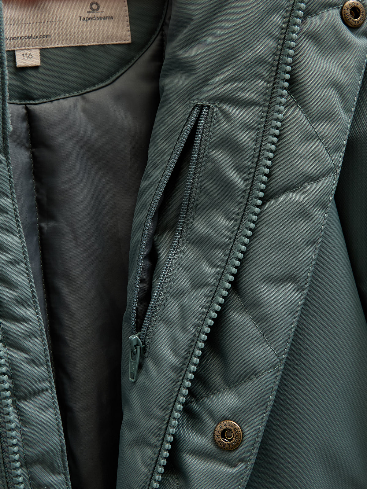Flyverdragt med enkelt lynlås - All - Dusty Dark Green | 100523 Calgary