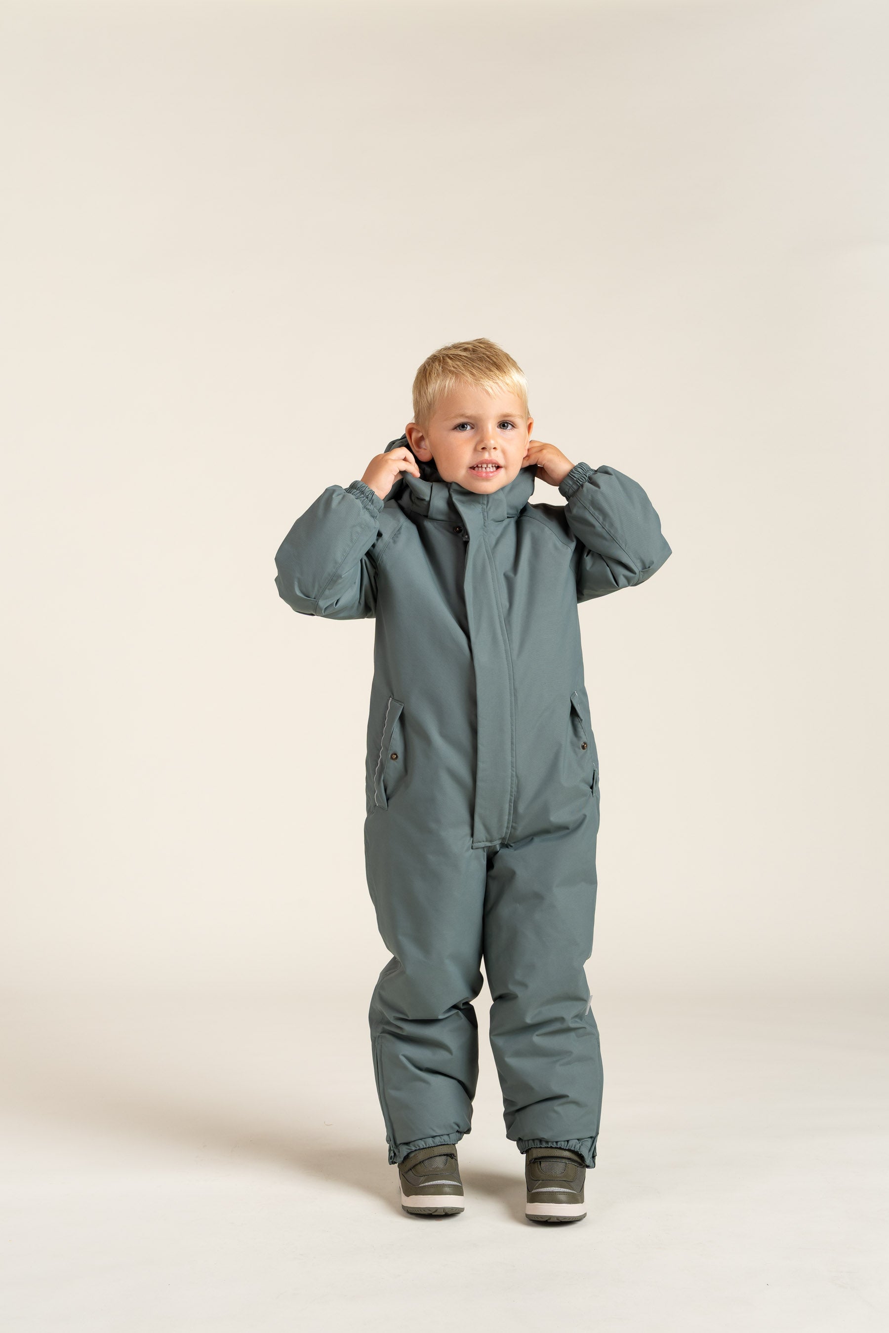 Flyverdragt med enkelt lynlås - All - Dusty Dark Green | 100523 Calgary