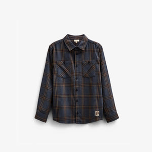 Ternet flannelskjorte - Tween - Navy Check | 100528 Henry