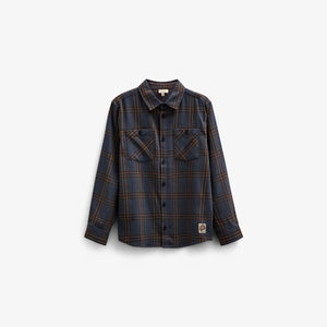 Ternet flannelskjorte - Tween - Navy Check | 100528 Henry