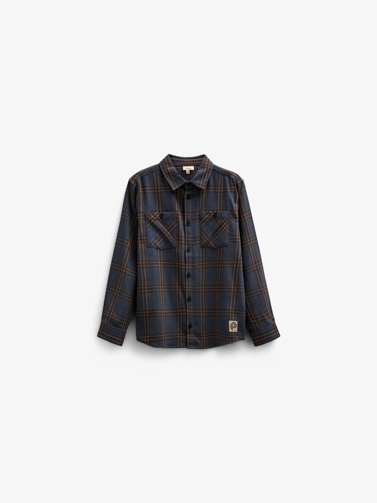 Ternet flannelskjorte - Tween - Navy Check | 100528 Henry