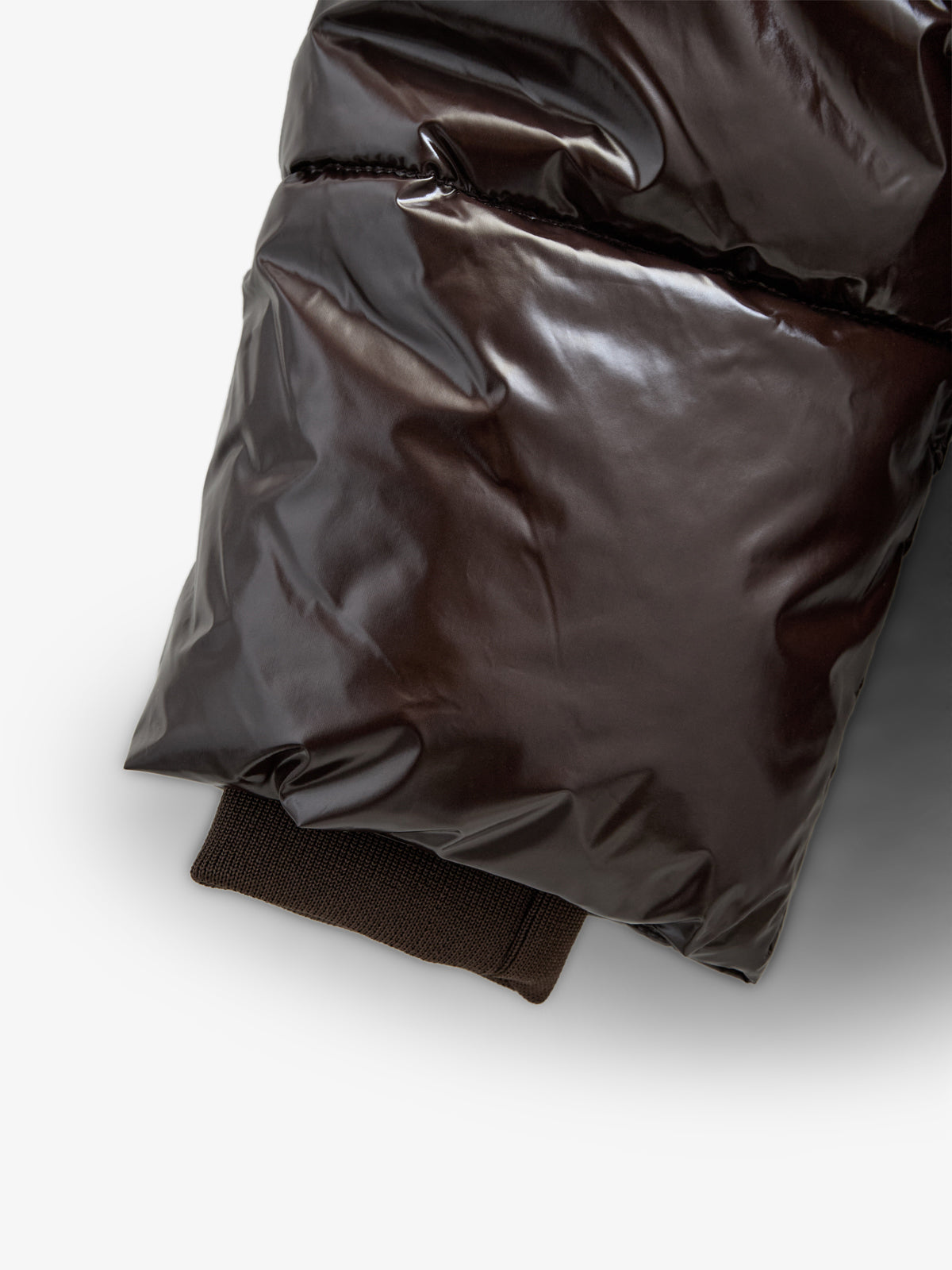 Shinny Pufferjakke - Tween - Chocolate | 100532 Violet