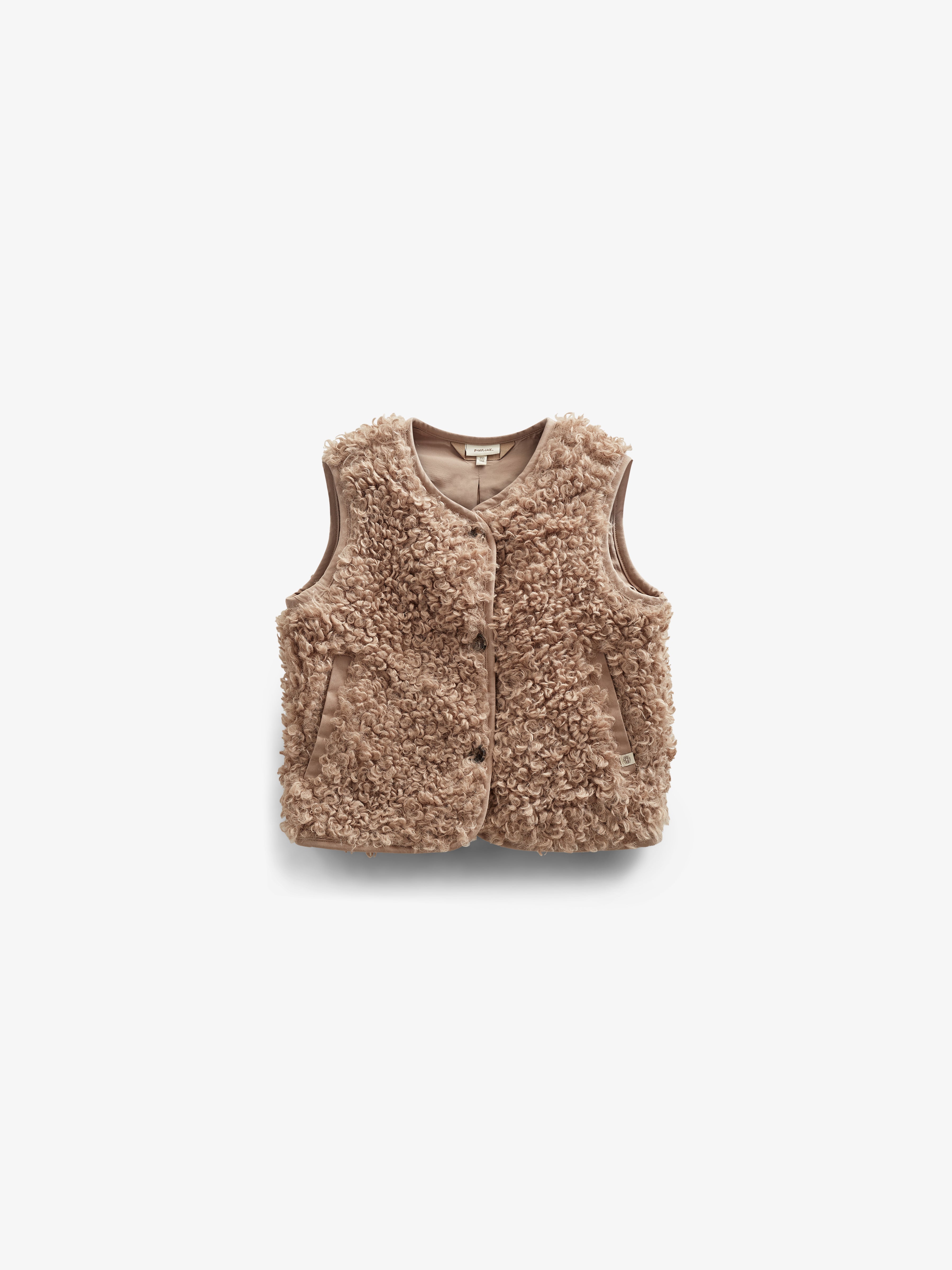 Vest i imiteret pels - Kids - Caffe Latte | 100550 Ellie