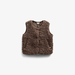 Vest i imiteret pels - Tween - Chocolate | 100553 Ellie