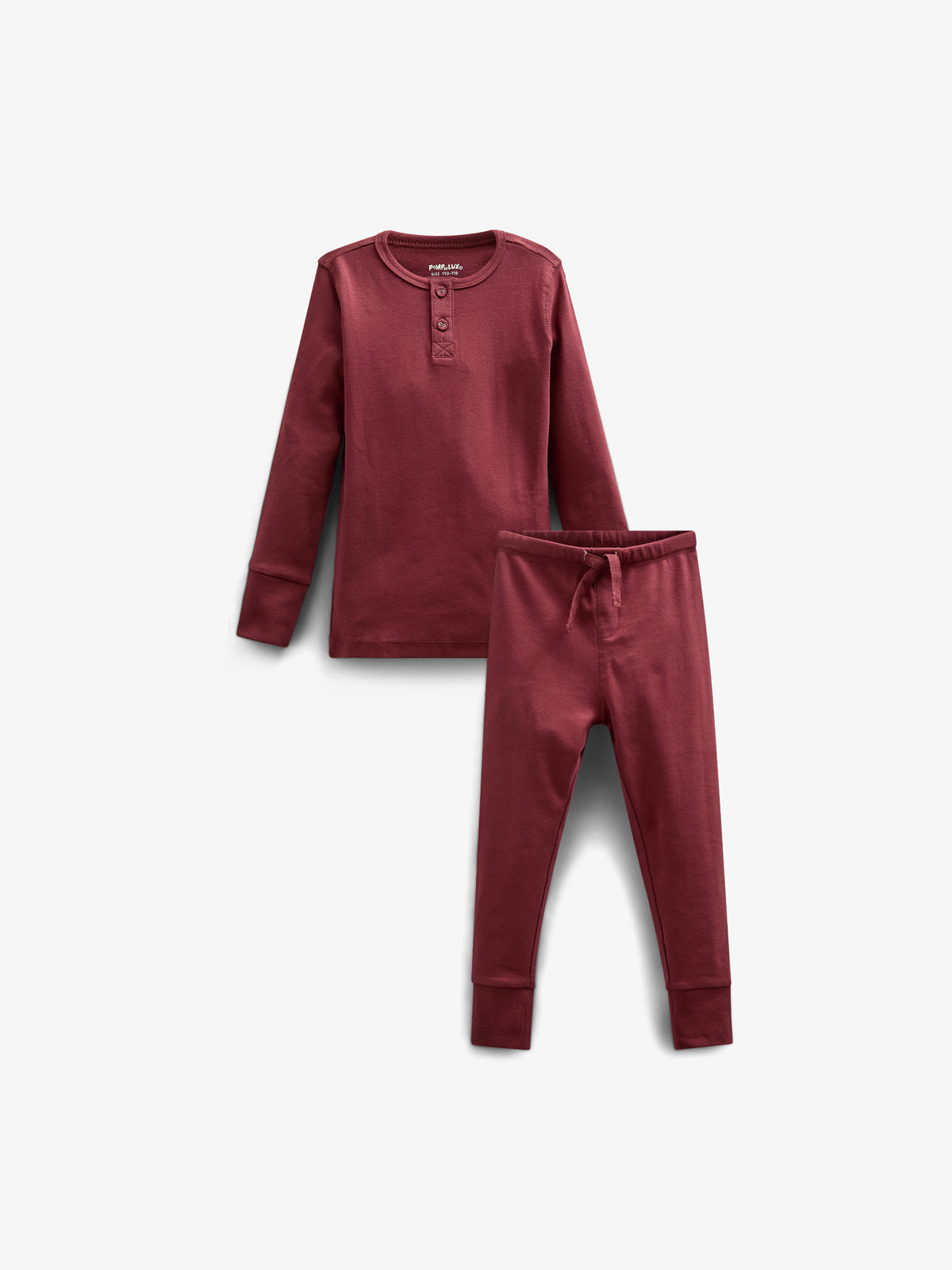Pyjamas i jersey - Kids - Burgundy | 100554 Bangkok