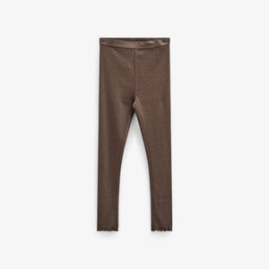 Rib-leggings i Modal - Kids - Chocolate | 100584 Mia