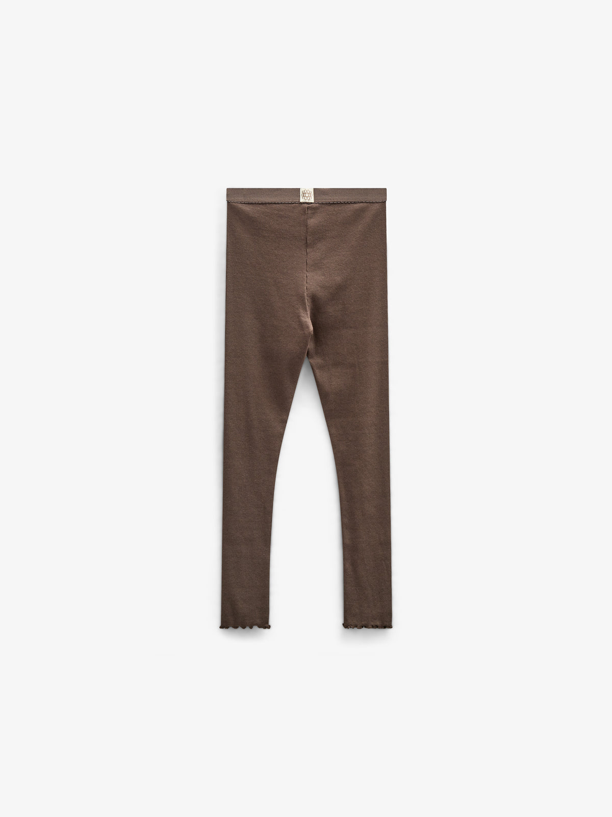 Rib-leggings i Modal - Tween - Chocolate | 100585 Mia