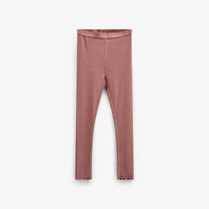 Rib-leggings i Modal - Kids - Old Rose | 100586 Mia
