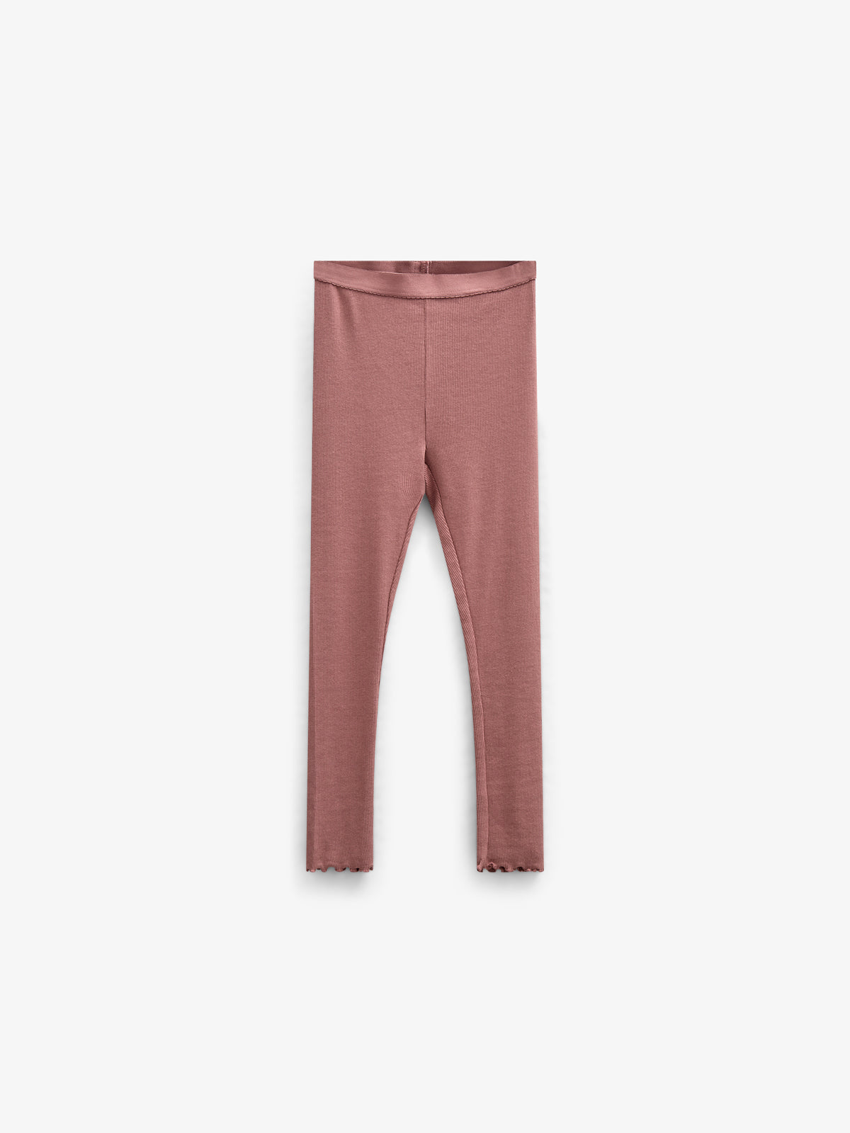 Rib-leggings i Modal - Kids - Old Rose | 100586 Mia
