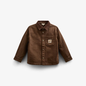 Overshirt i Twill - Kids - Chocolate | 100610 Carter