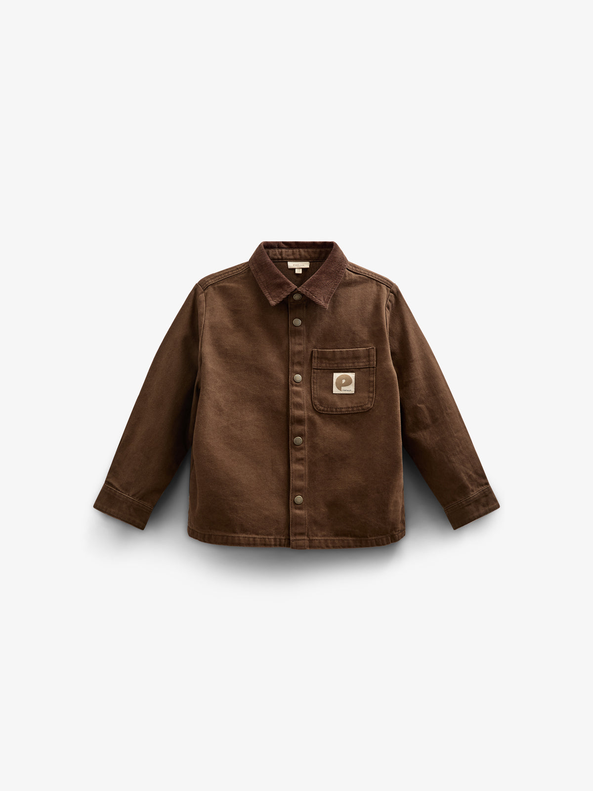 Overshirt i Twill - Kids - Chocolate | 100610 Carter