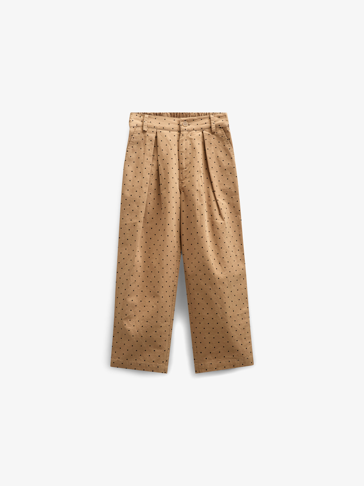 Twill-Bukser med prikker - Tween - Beige | 100615 Iris