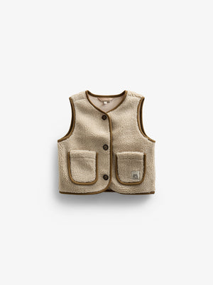 Teddyvest med knapper - Kids - Nature | 100629 Mayfield