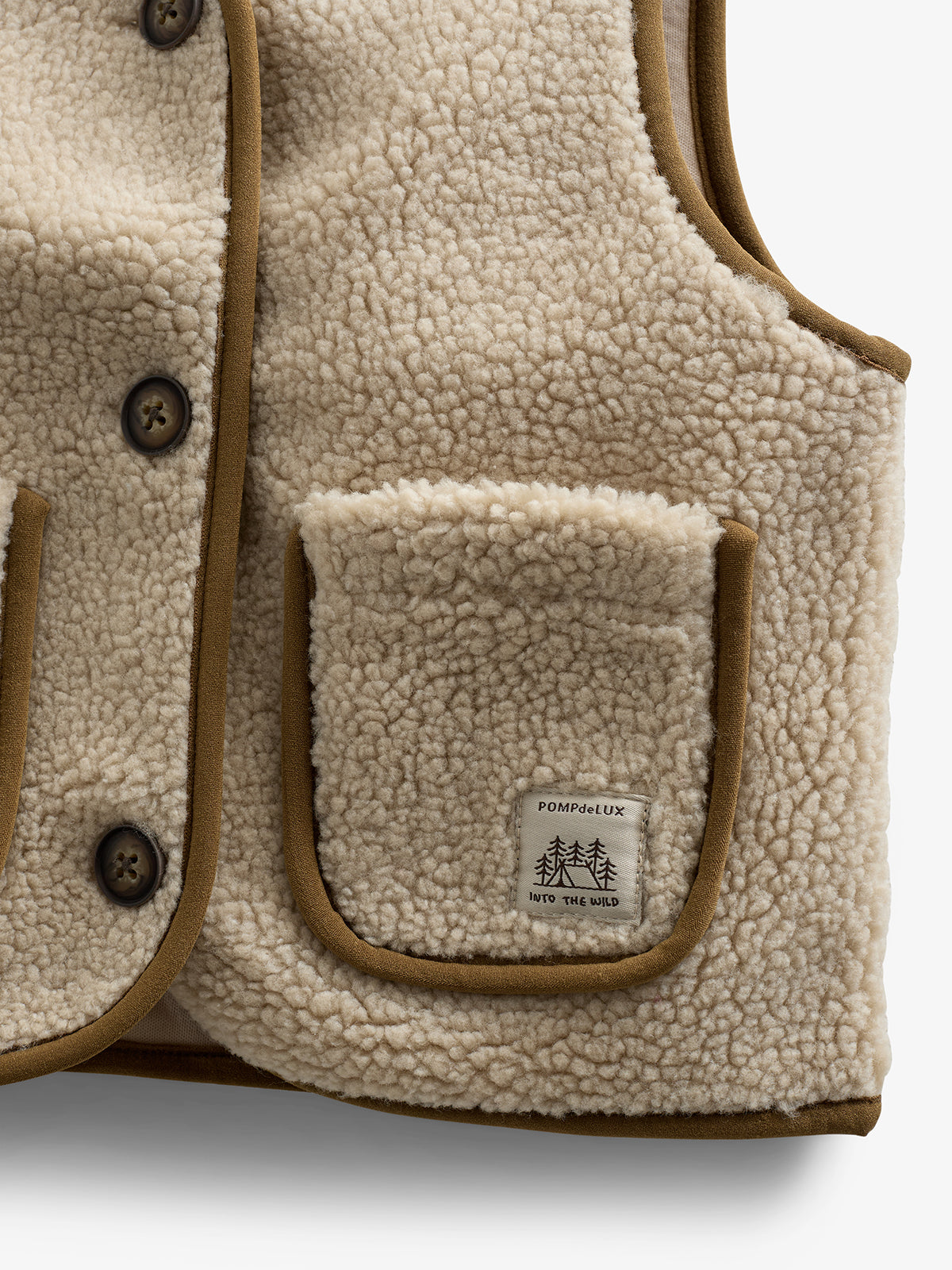 Teddyvest med knapper - Kids - Nature | 100629 Mayfield