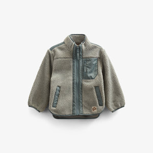 Teddyjakke med lynlås - All - Dusty Green | 100633 Elliot