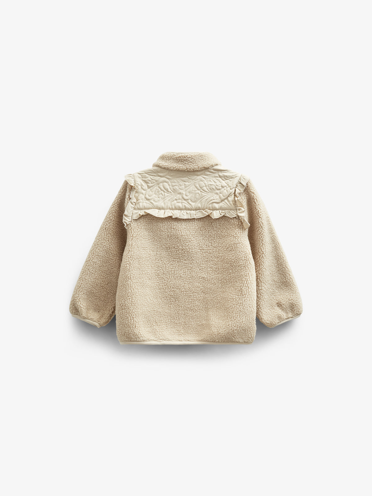 Teddyjakke med lynlås og flæser - Kids - Nature | 100638 Madison