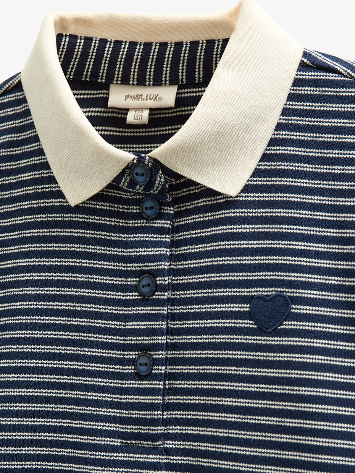 Stribet polo - Tween - Navy Stripe | 100647 Elise