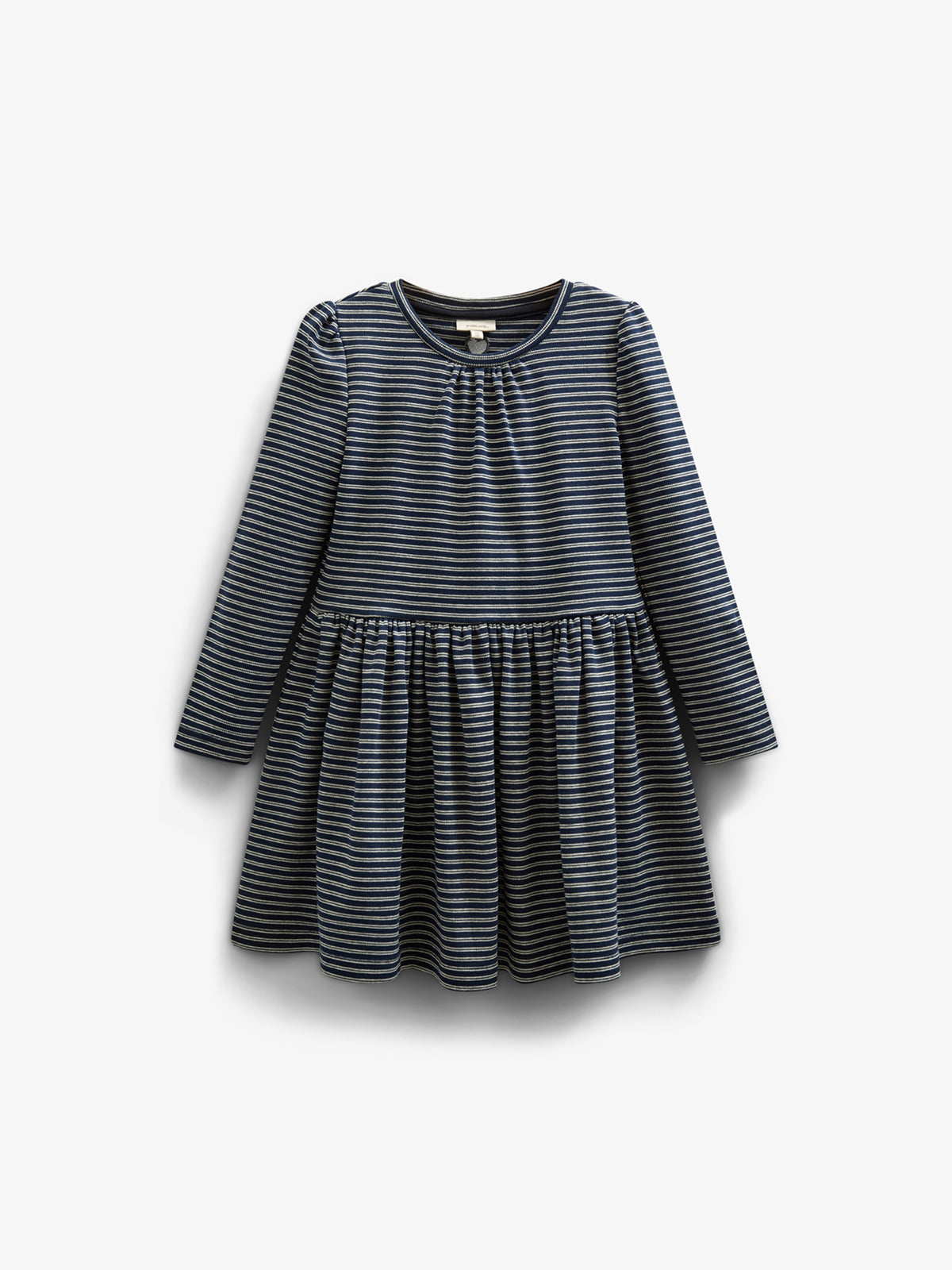 Stribet Jersey Kjole - Kids - Navy Stripe | 100652 Elise