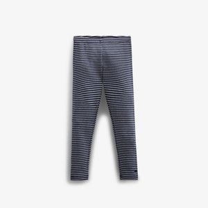 Stribede Jersey Leggins - Kids - Navy Stripe | 100655 Elise