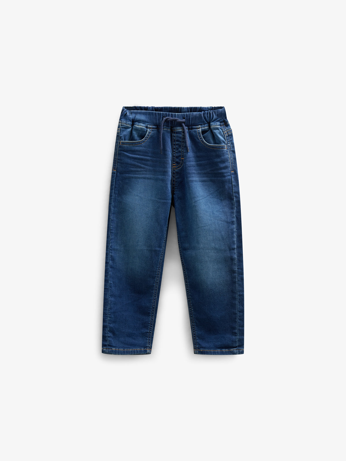 Sweat Denim Pull-on Jeans - All - Blue Denim | 100656 Ancher