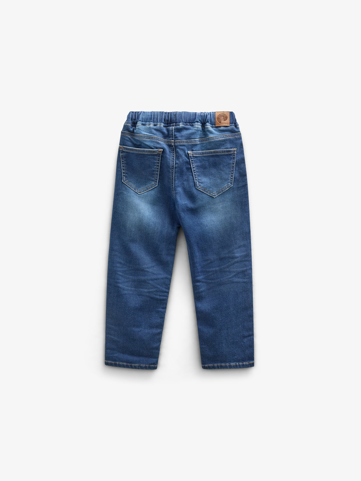 Sweat Denim Pull-on Jeans - All - Blue Denim | 100656 Ancher
