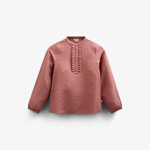 Skjorte i Printet Crepe-viscose - Tween - Rose | 100657 Ana