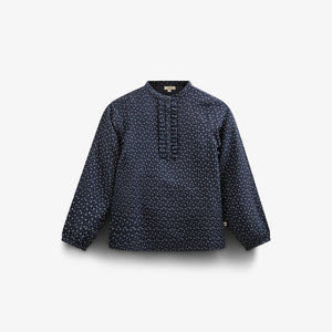 Skjorte i Printet Crepe-viscose - Tween - Navy | 100658 Ana