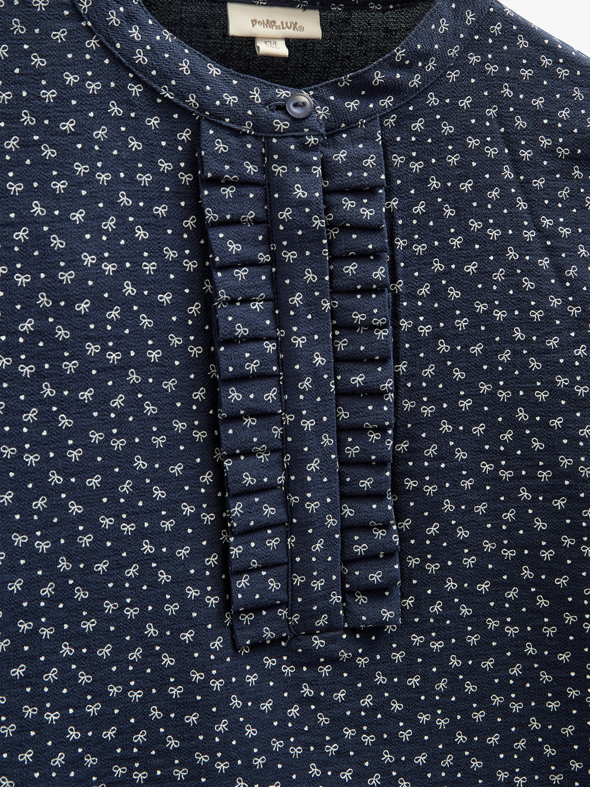 Skjorte i Printet Crepe-viscose - Tween - Navy | 100658 Ana