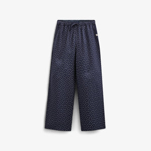 Bukser i Printet Crepe-viscose - Tween - Navy | 100660 Ana