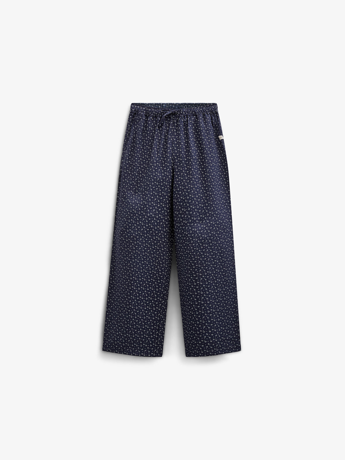 Bukser i Printet Crepe-viscose - Tween - Navy | 100660 Ana