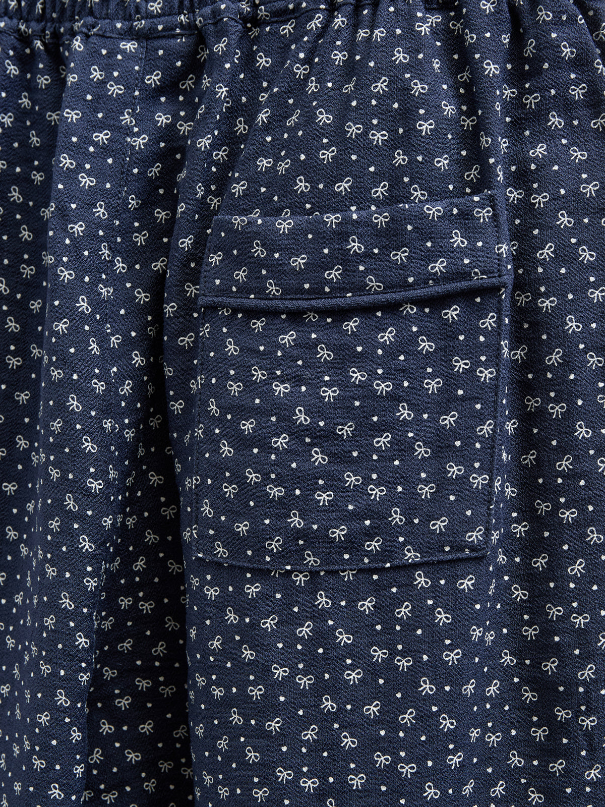 Bukser i Printet Crepe-viscose - Tween - Navy | 100660 Ana