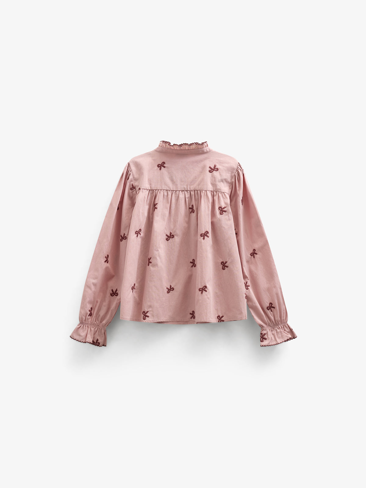 Poplin-bluse med broderi - Tween - Rose | 100678 Adison