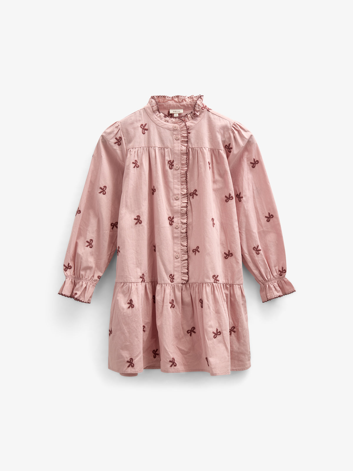 Poplin-kjole med broderi - Kids - Rose | 100681 Adison