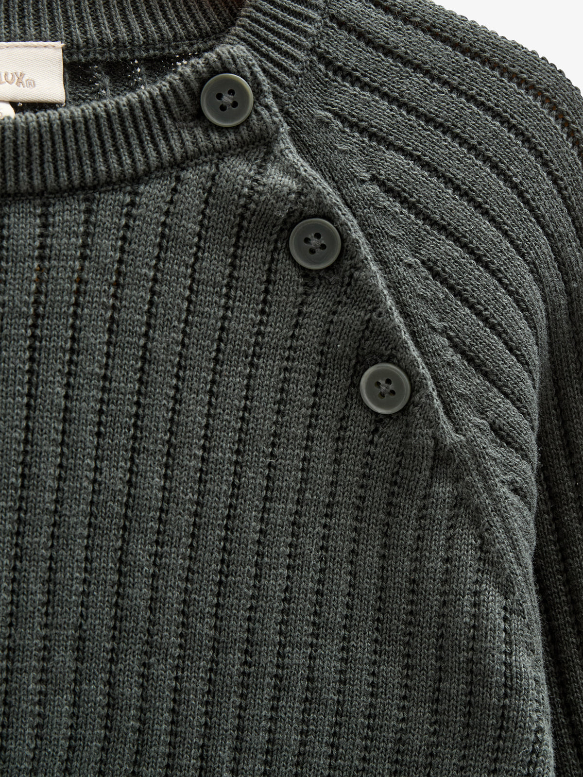 Strikket Bomuldssweater - Tween - Forest Green | 100690 Jett