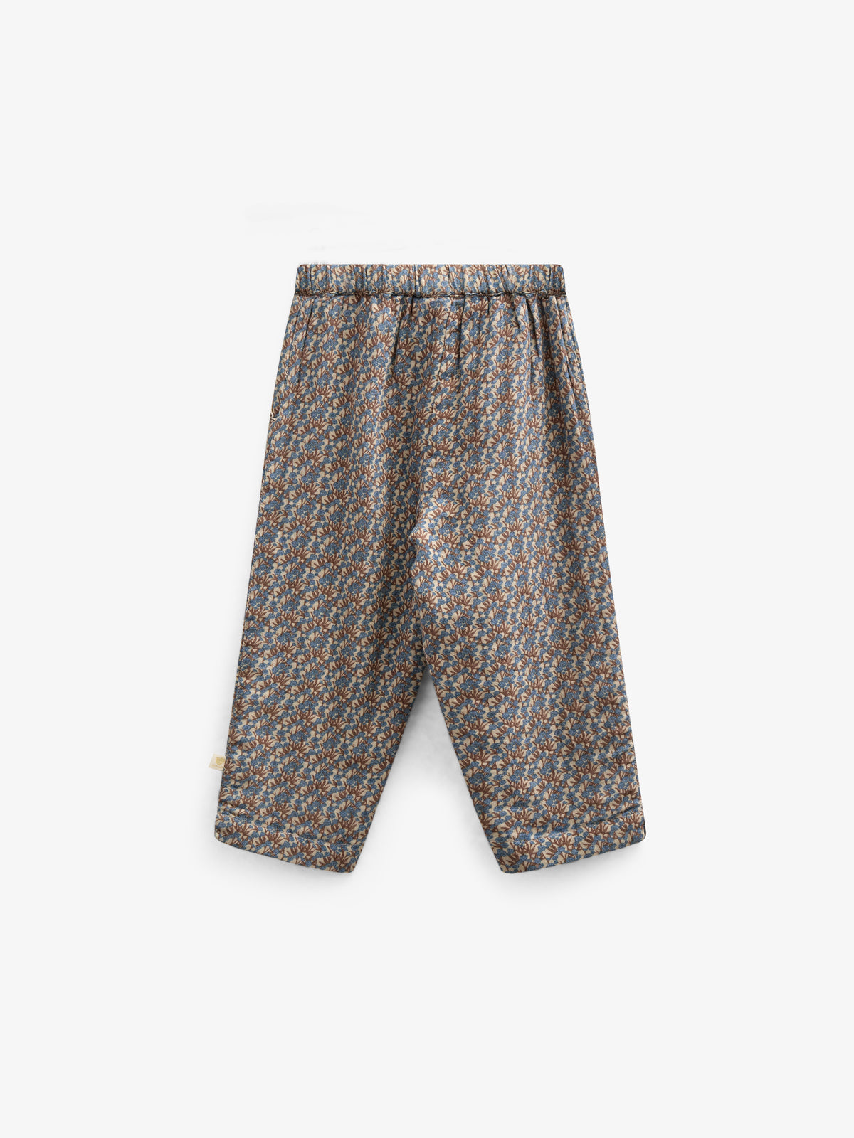Bukser i Printet Bomuld - Kids - Blue / Brown | 100733 Maggie