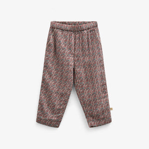 Bukser i Printet Bomuld - Kids - Rose / Green | 100734 Maggie