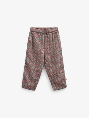 Bukser i Printet Bomuld - Kids - Rose / Green | 100734 Maggie