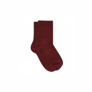 MP Rib Strømper i uld - All - Burgundy | 100735 MP Wool Socks