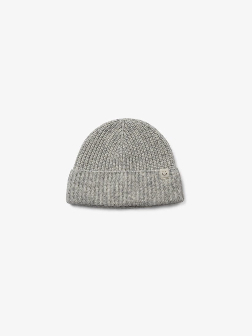 Beanie i Uldmix - All - Grey Melange | 100749 Cork